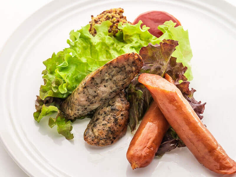 渋谷・神泉エリアのランチ&カフェメニュー 「ソーセージ盛合せ」